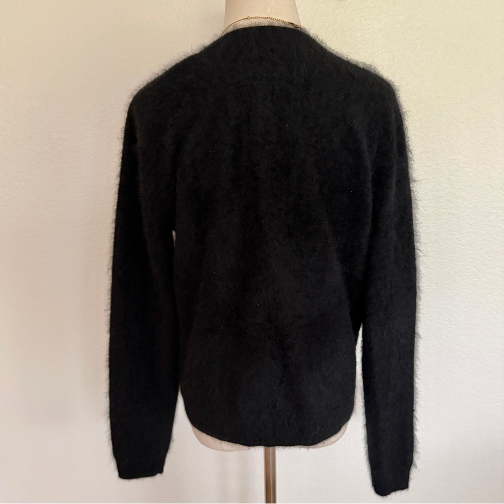 🖤 VS Cashmere Fuzzy Knit Black Cardigan Sweater - Picture 7 of 16